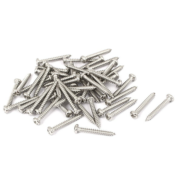 Fifty 50 BCP612 #10 x 1/2" 304 Stainless Steel Phillips Pan Head Wood Screws